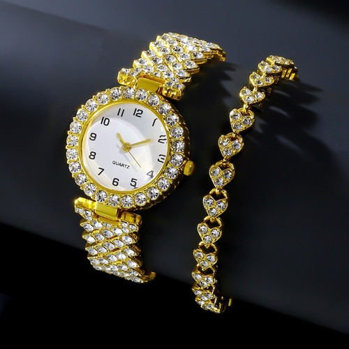 Luxury women crystal watch - crystal, &