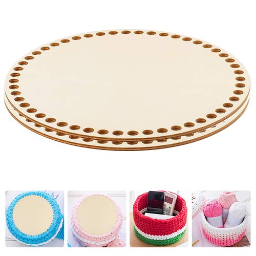 2pcs wooden basket diy bottom - 2pcs,