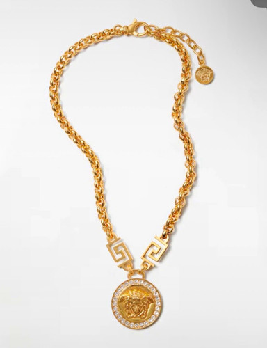 Versace medusa coin pendant - medusa,