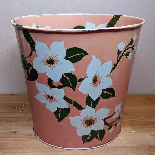 50s vintage waste paper bin - vintage,