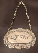 Vintage  Silver SHERRY BOTTLE