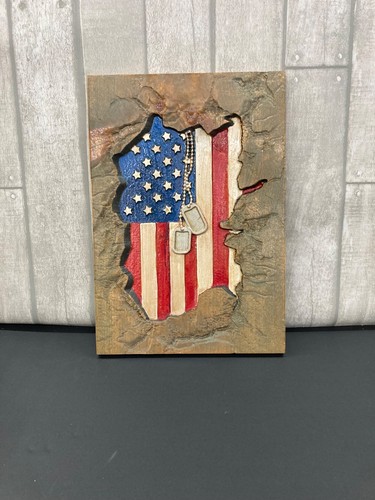 Veteran strong wooden plaque - veteran,