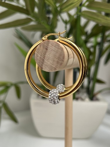 18k gold filled hoop - filled,