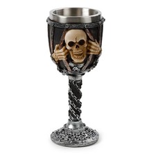 Decorative Skull with Chains - Goblet - Brand New & Boxed