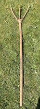 Vintage Rustic Hay Fork Wood Pitchfork Large 