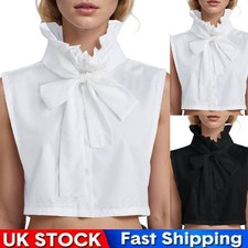 Vintage Lapel Fake Collar Bowknot Stand Neck Detachable Shirt False Collar Top