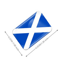 3D Domed Scotland Flag