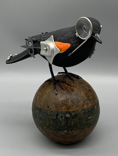 Steampunk bird sculpture - bird,