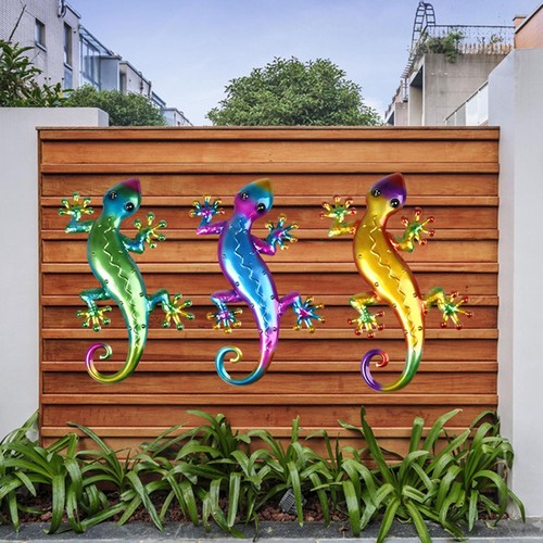 Colorful lizard wall - colorful,