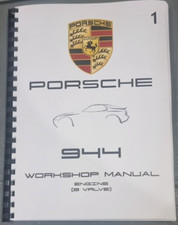 PORSCHE 944 - ENGINE - 8 VALVE - WORKSHOP MANUAL