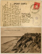 IRELAND 1940 CENSORED POSTCARD YOUGHAL CO CORK TRAVELLER POSTMARK