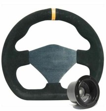 250mm Black Moulded Steering Wheel + Boss fits Vauxhall Vectra A 2.0i GT 88-95