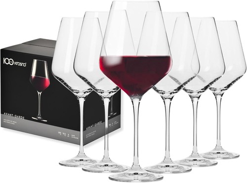 Krosno large red wine - red, glasses