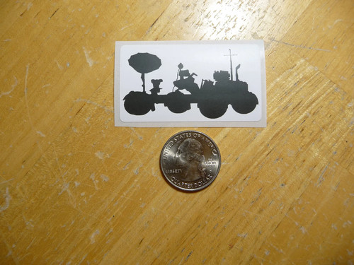 Lunar rover sticker - sticker, decal