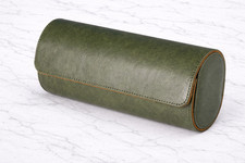 Leather Watch Roll Travel Case