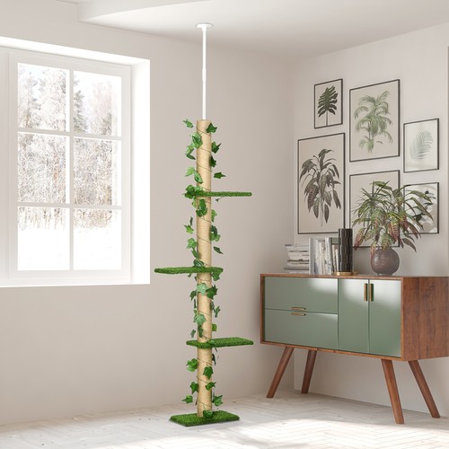 Pawhut 242cm floor ceiling - pawhut,