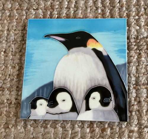 Ceramic hand painted portrait - painted,