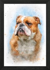English Bulldog watercolor