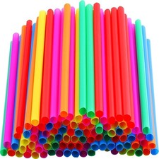 100PCS Straws Extra Wide Fat