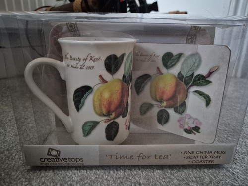 Fine china mug scatter - mug, tray