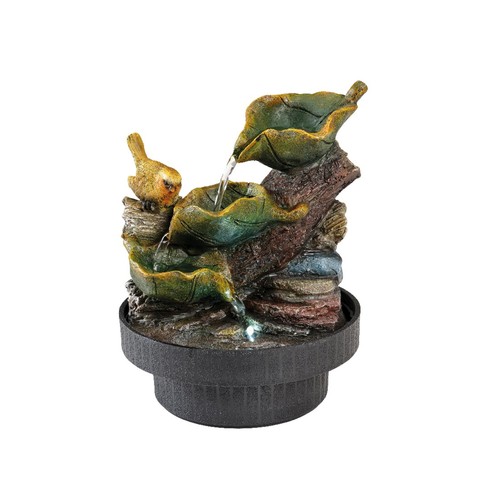 Small robin water fountain - water,