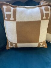 Hermes Cushion Tan/Ecru 50x50 - Brand New Unused 