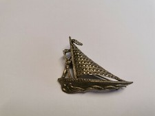 Vintage Sailing Boat/Yacht Brooch