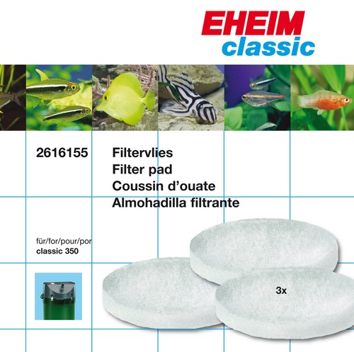Eheim 3pc fine filter pad - 3pc,