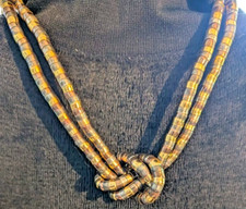 Flexible Bendy Snake Double Strand Necklace 30" Gold, Silver, & Copper Plated