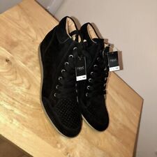 Womens Wedge Heel Ankle High Top Trainers Sneakers Shoes New RRP £48 Black UK 8