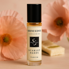 Scarlet Poppy 10ml Perfume Oil | Alcohol-Free Rollerball | Warm Floral Unisex