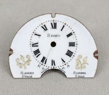 SWISS HEBDOMAS TYPE 8 DAY POCKET WATCH ENAMEL DIAL