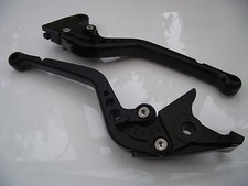 Buell XB12 (2004-2008), CNC levers brake clutch long black & adjusters, F21/B55