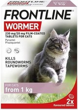 FRONTLINE WORMER Cat Worming Treatment kills worms, 2 Tablets