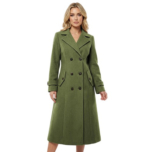 Ladies suede trench coat - suede,