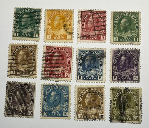 Canadian stamps 104 119 - canadian, #104-119