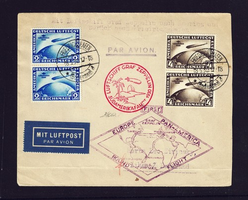 Zeppelin cover 1930 south - zeppelin,