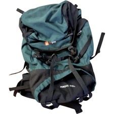 Hi Gear Nepal 65L Hiking Rucksack Green Black Adjustable Straps