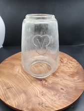 Vintage Fitzall Dietz Storm Oil Lamp Glass Shade Dusty