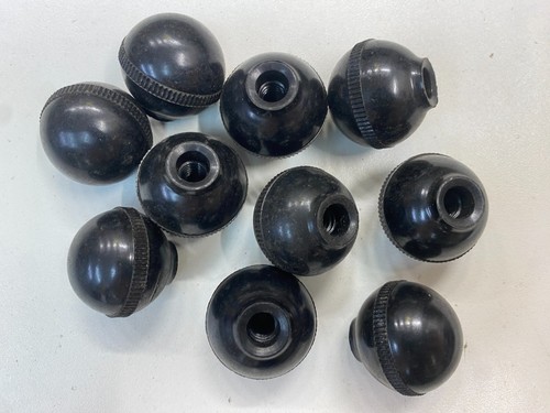 Black knurled lathe - knurled,