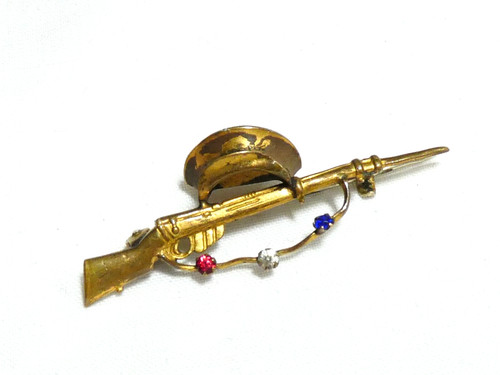 Antique 1914 goldtone - t&h, wwi