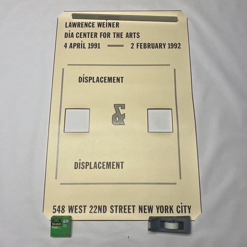 Lawrence weiner displacement - lawrence,