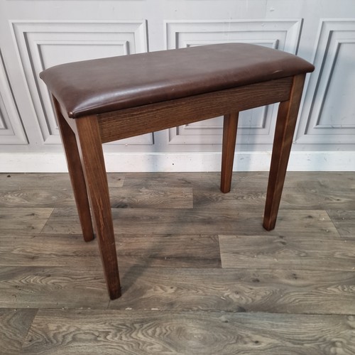 Vintage wooden piano stool - vintage,