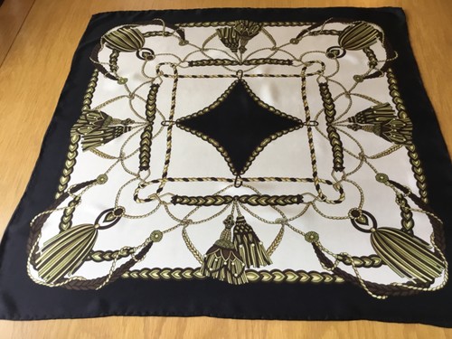 Vintage hand rolled silk - rolled,