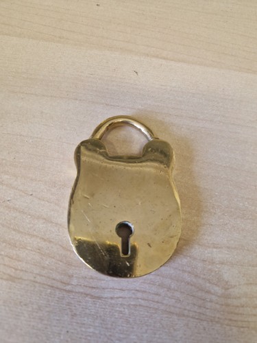 Vintage solid brass padlock - solid,