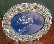 Silver Scenes Silver Plated Floral Photo Frame-25