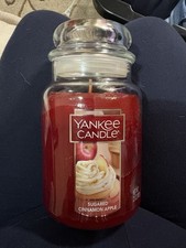 Yankee Candle Company Sugared Cinnamon Apple Large Jar Candle New 22 oz SE scent