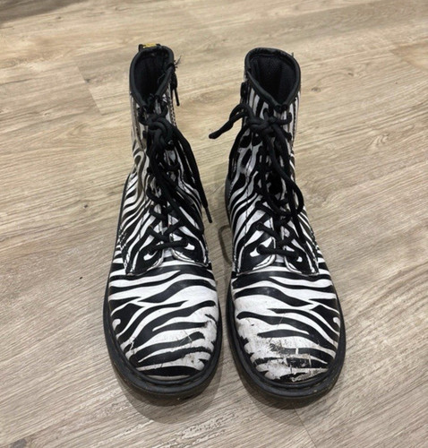 Martens 1460 zebra print - martens,