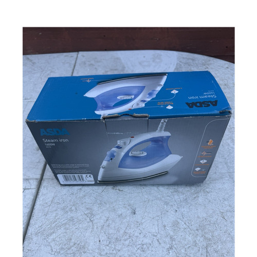 Asda steam iron es196 1600w - steam,