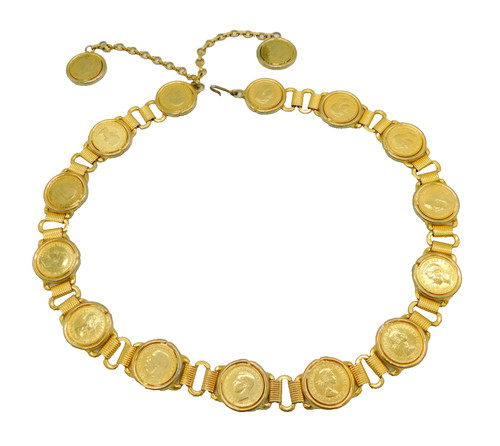Large gilt metal - gilt, dress